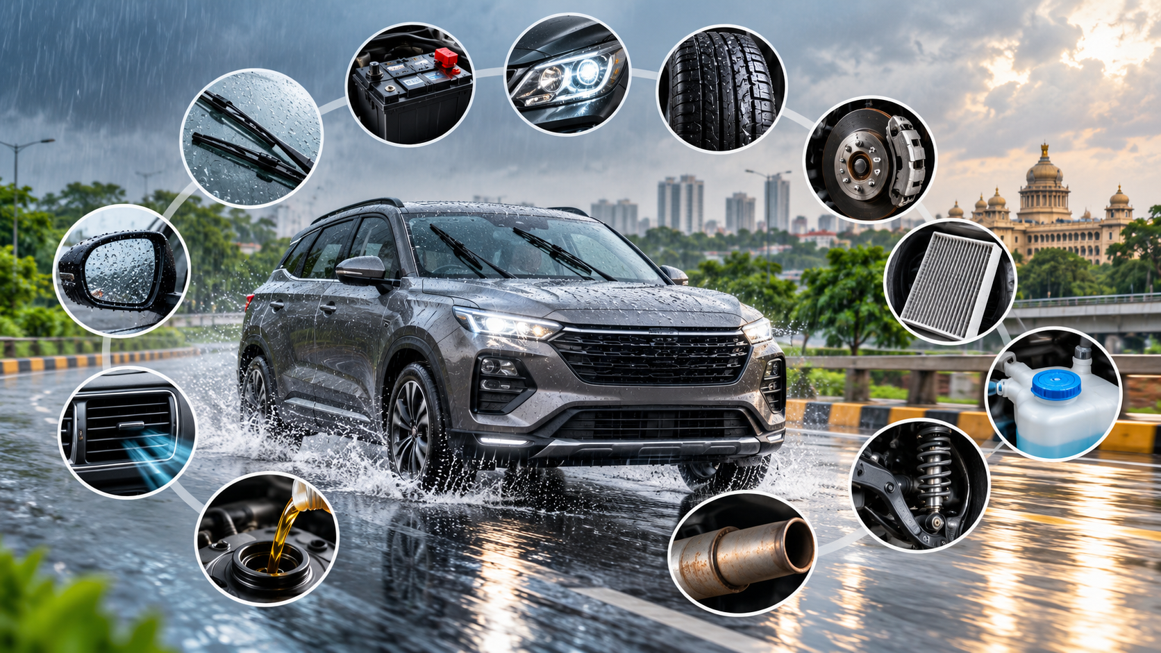 Monsoon Car Care Checklist for Bangalore: 12 Things to Check